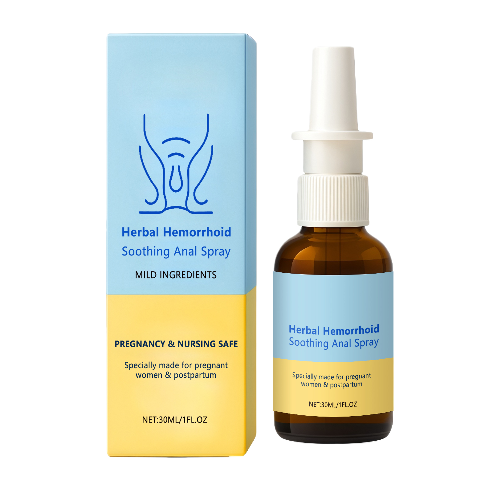 Female Perianal Care Spray Mild Daily Nurture Lady Body Fresh Comfort Light Portable Care Mist