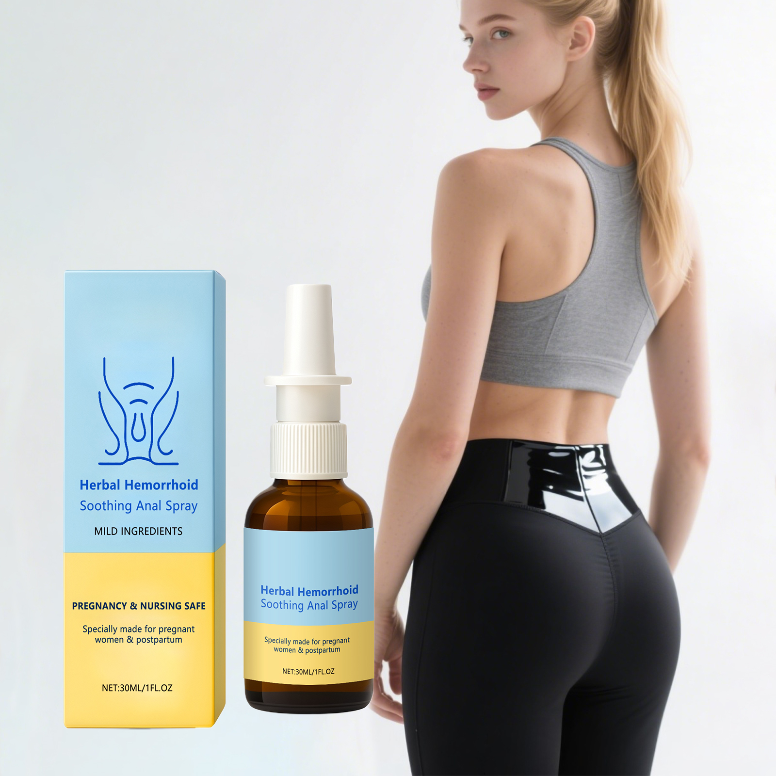 Female Perianal Care Spray Mild Daily Nurture Lady Body Fresh Comfort Light Portable Care Mist