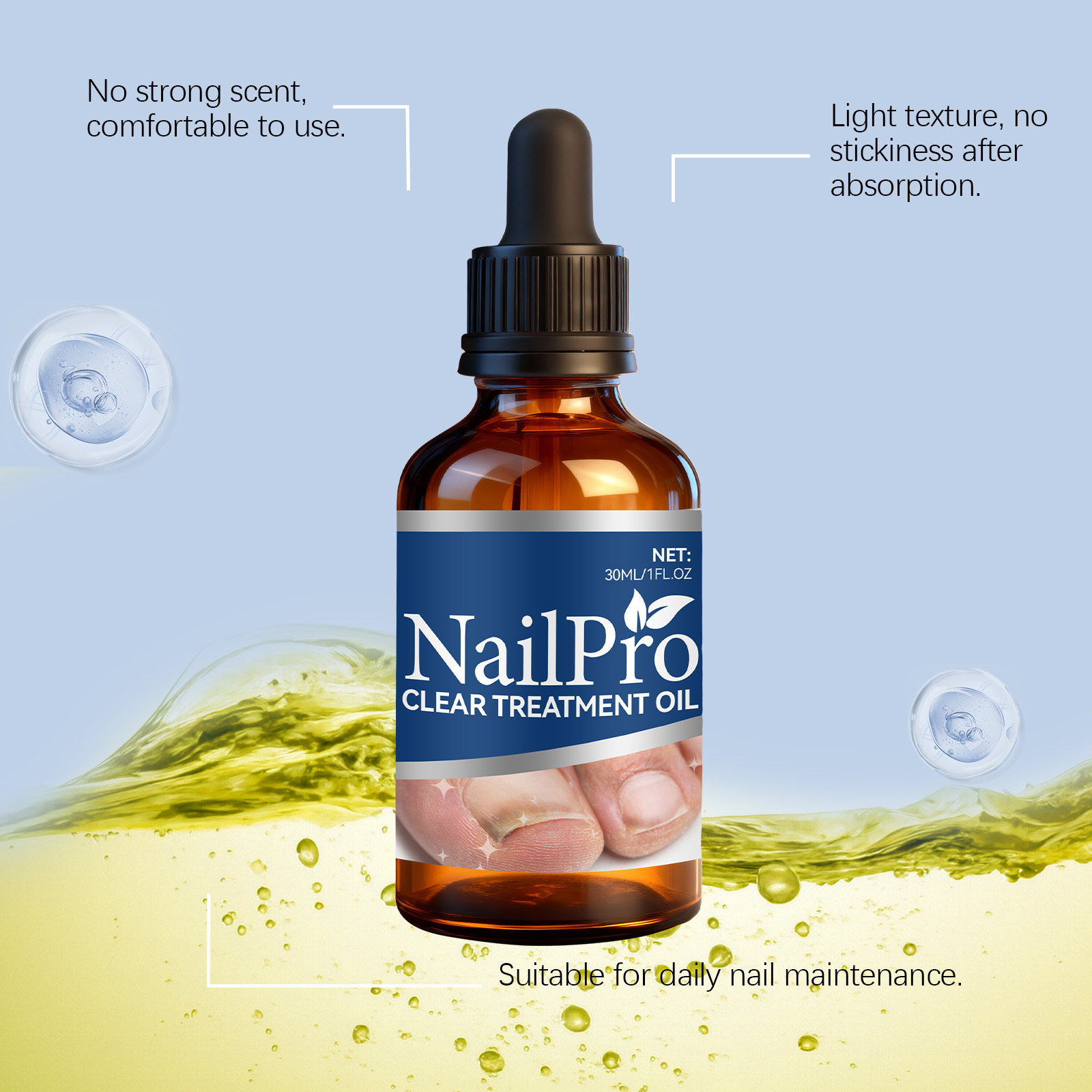 Nail Care Oil Mild Gentle Nourish Shiny Portable Daily Maintain Nail Surface