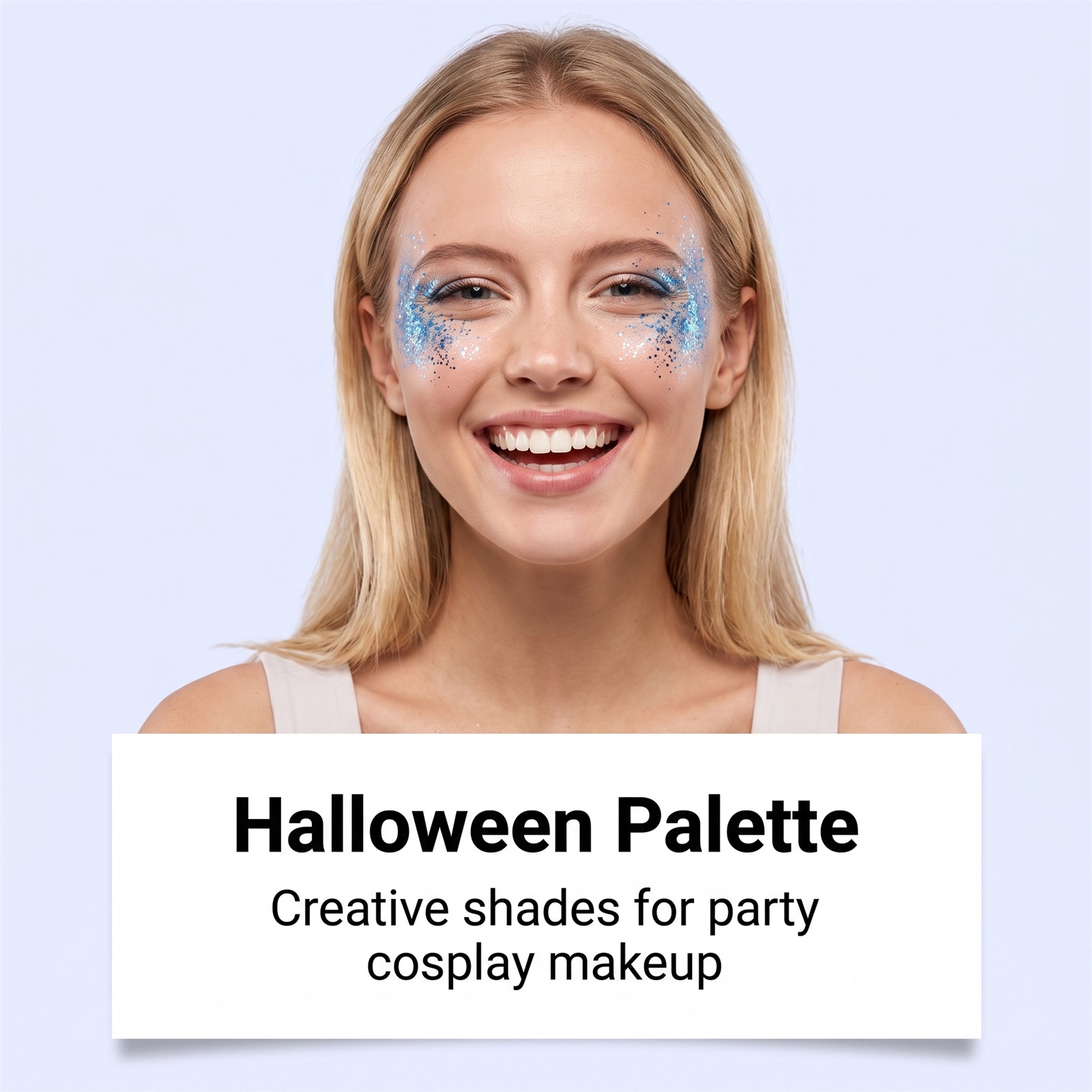 (Red) Halloween Glitter Stick Natural Color Rendering Silky Makeup Application Face Body Applicable Festival Party Look
