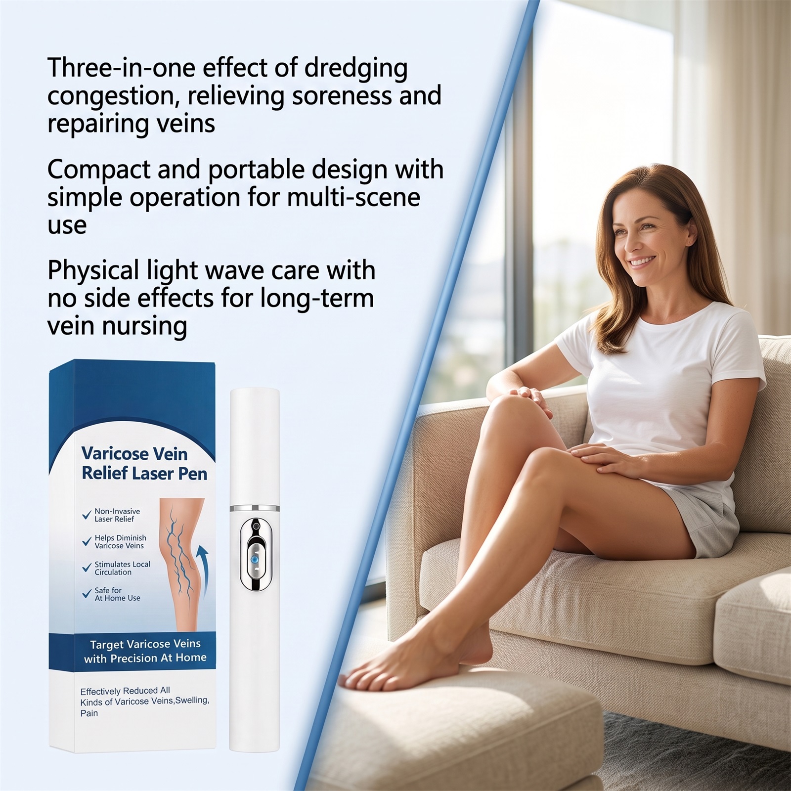 Leg Care Pen Gentle Relief Leg Soreness Long Standing Discomfort Portable Simple Operation Daily Household Nursing