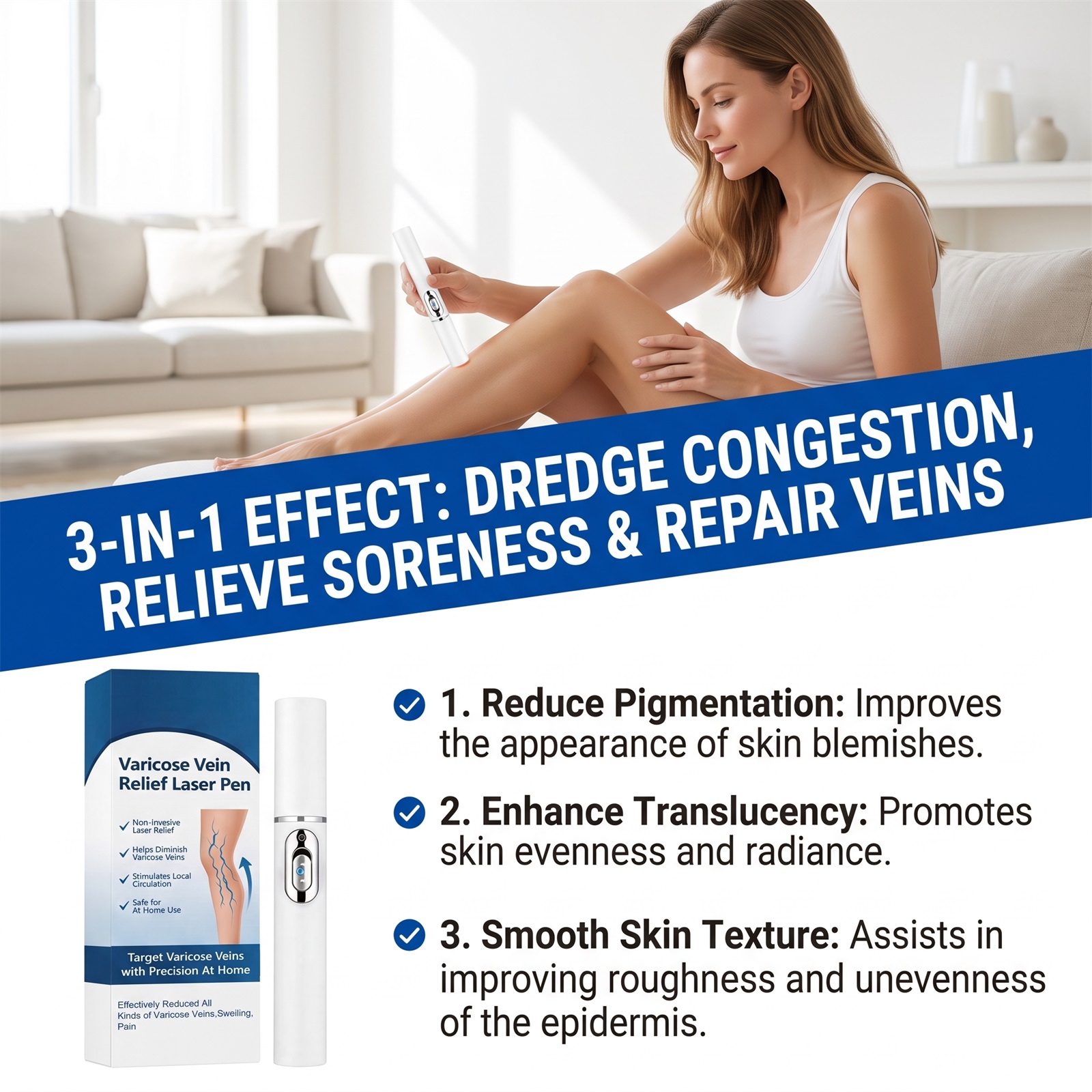 Leg Care Pen Gentle Relief Leg Soreness Long Standing Discomfort Portable Simple Operation Daily Household Nursing
