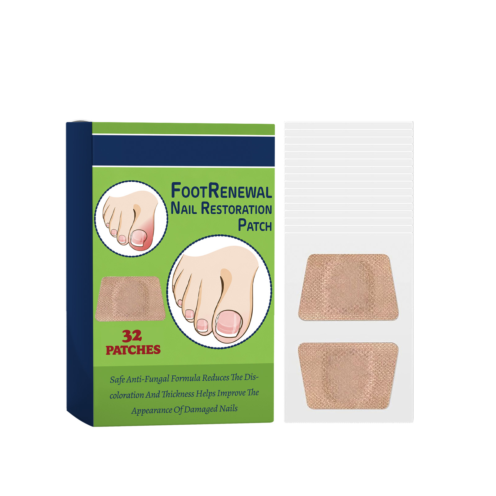 Nail Care Patch Gentle Moisturizing Peri Nail Maintenance Nail Surface Care Gloss Smooth Nails Skin Friendly Clean Soft Breathable