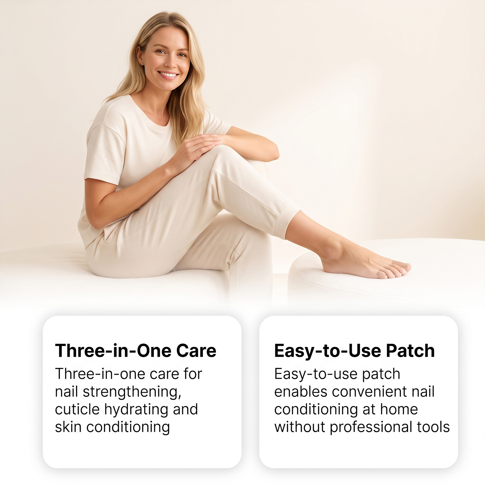 Nail Care Patch Gentle Moisturizing Peri Nail Maintenance Nail Surface Care Gloss Smooth Nails Skin Friendly Clean Soft Breathable