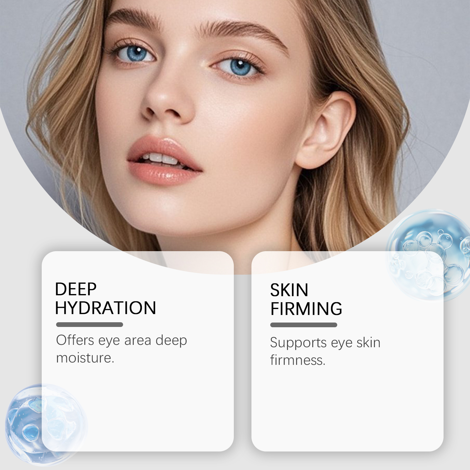 Eye Cream Gentle Nourishing Care Moisturizing Smooth Eye Skin Hydrate Daily Replenish Massage Apply Nursing Cream