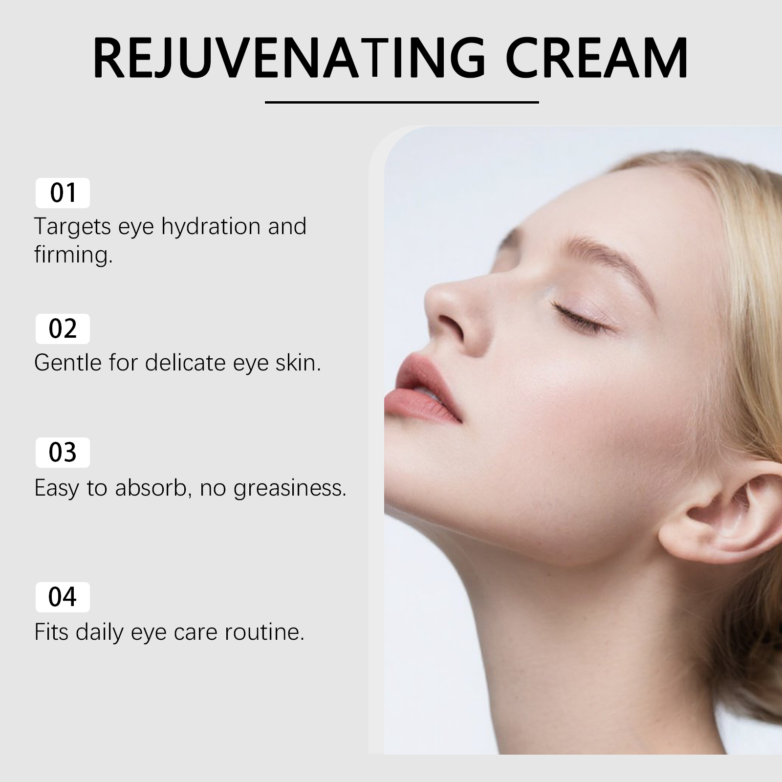 Eye Cream Gentle Nourishing Care Moisturizing Smooth Eye Skin Hydrate Daily Replenish Massage Apply Nursing Cream