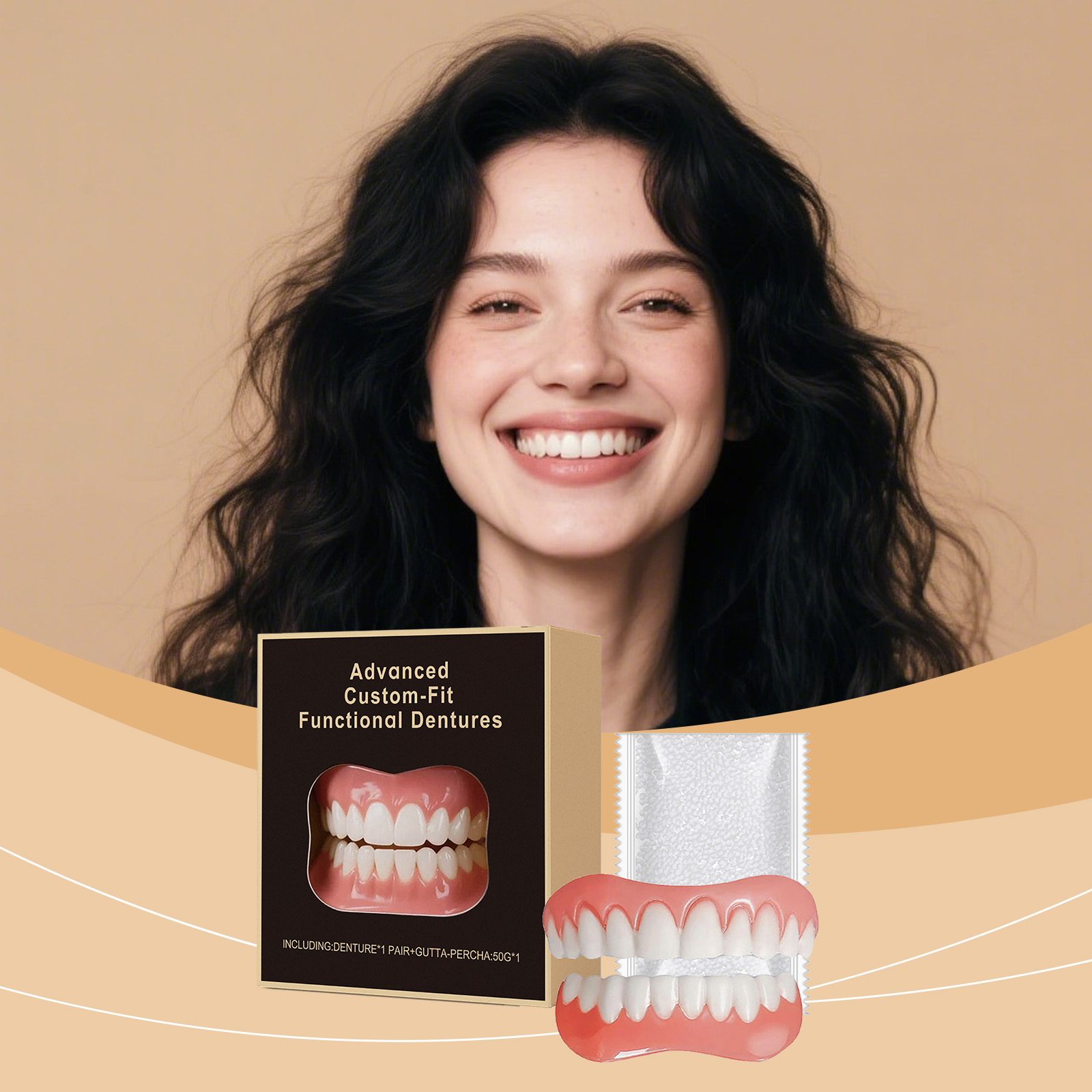 Denture Modification Kit Daily Beautify Oral Teeth Comfortably Improve Smile Texture Dental Beauty Set