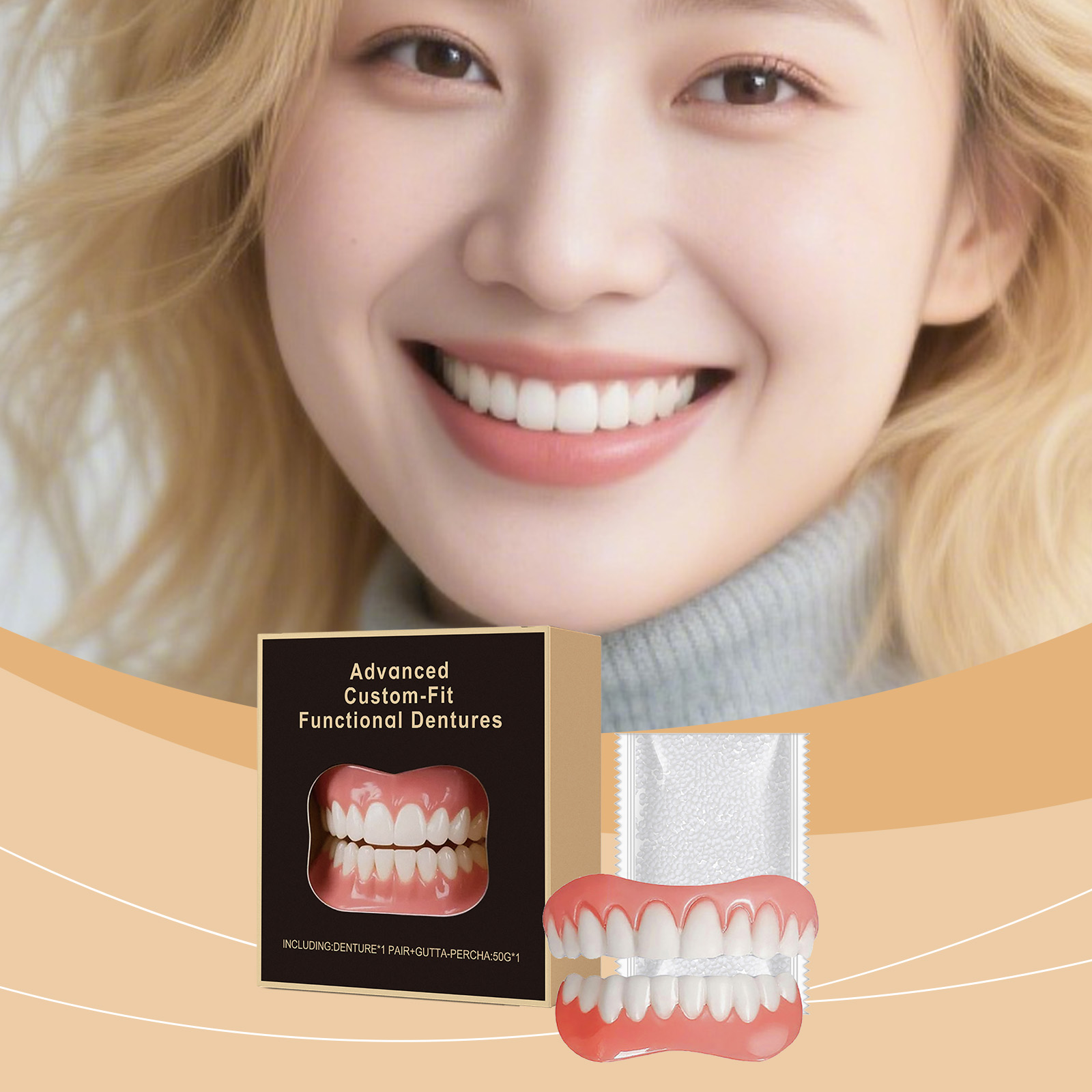 Denture Modification Kit Daily Beautify Oral Teeth Comfortably Improve Smile Texture Dental Beauty Set