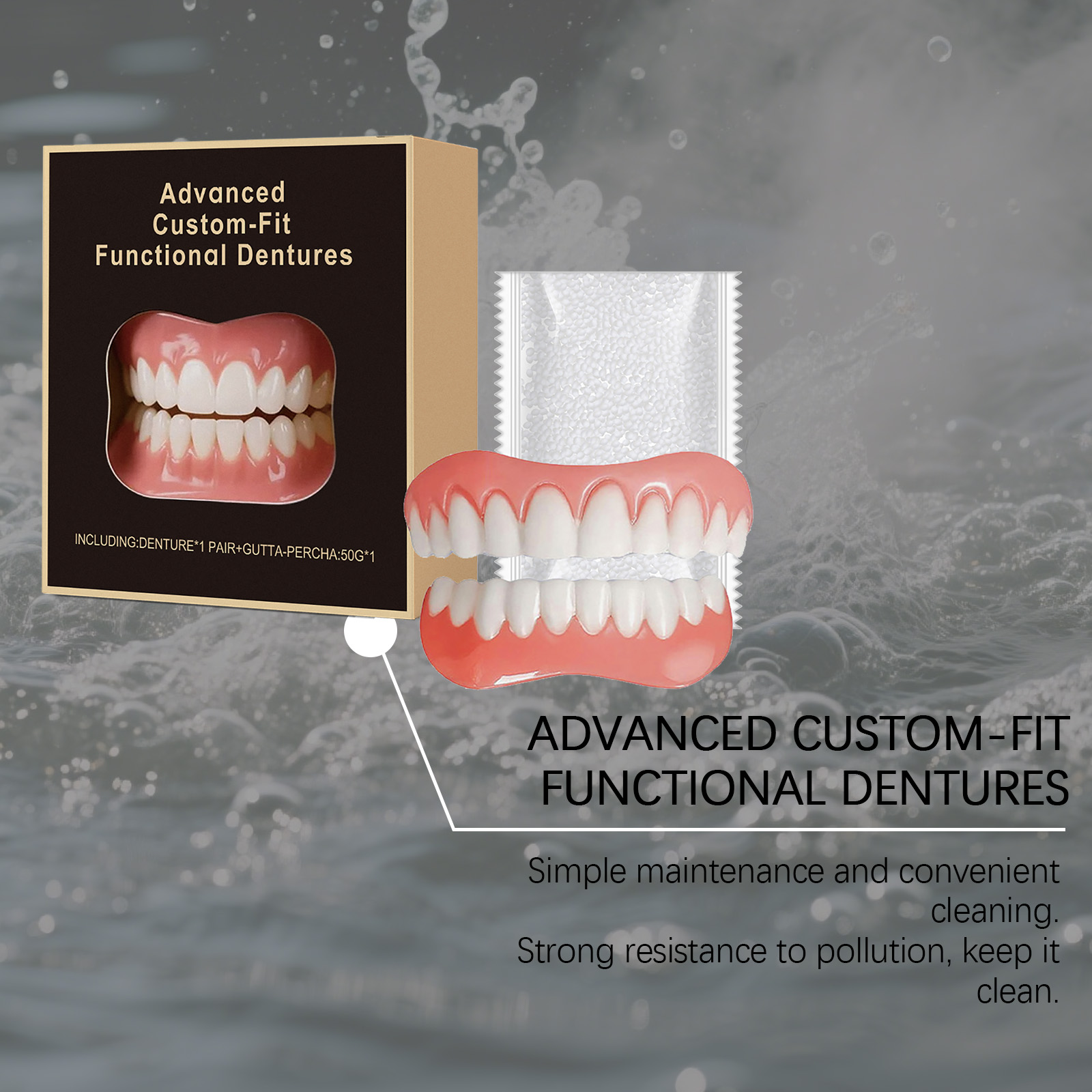 Denture Modification Kit Daily Beautify Oral Teeth Comfortably Improve Smile Texture Dental Beauty Set