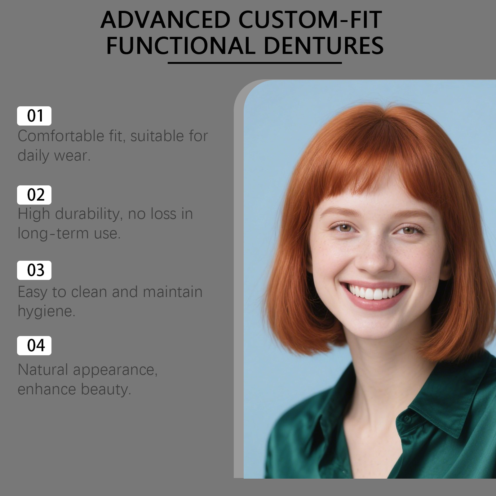 Denture Modification Kit Daily Beautify Oral Teeth Comfortably Improve Smile Texture Dental Beauty Set