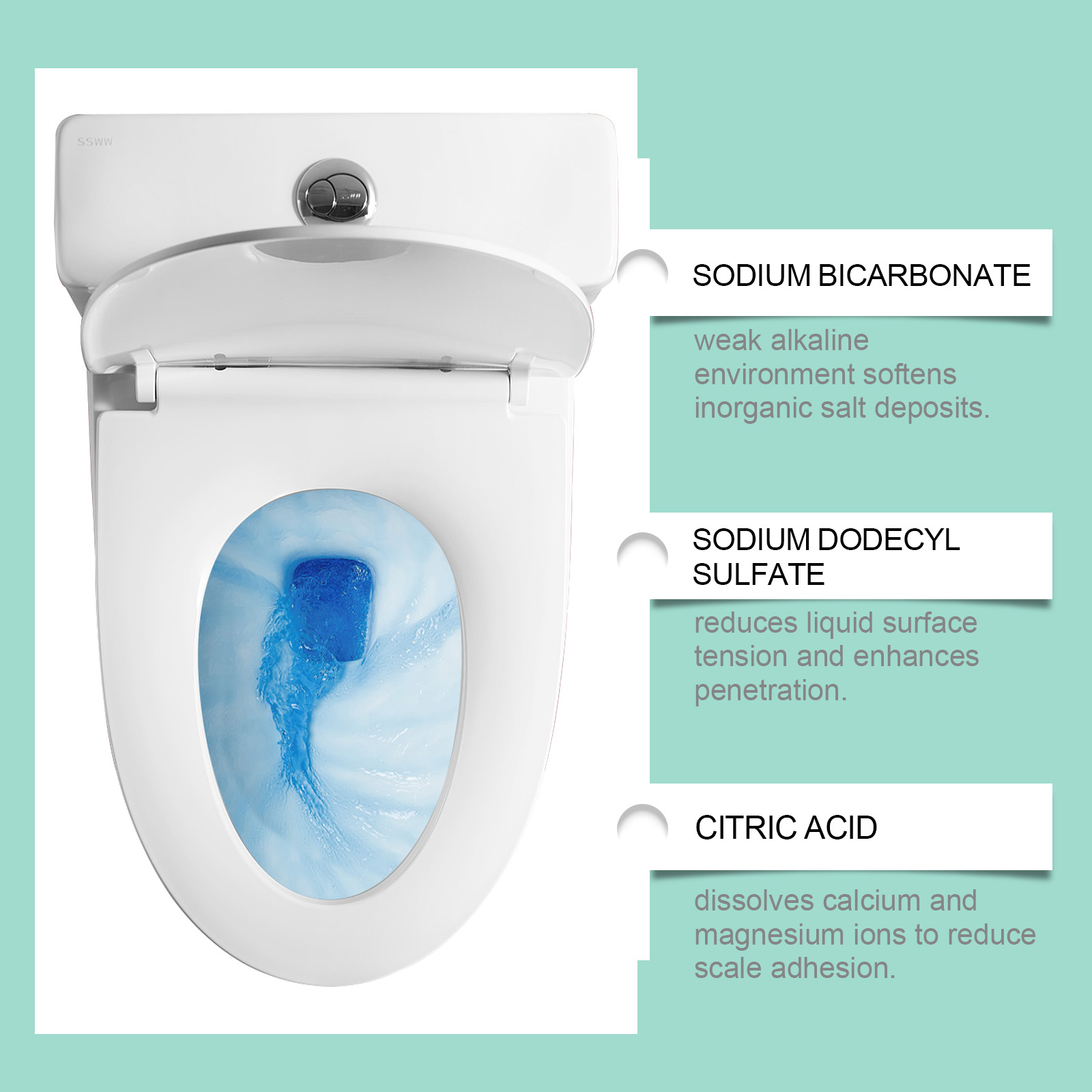 Toilet Cleaner Tank Drop Automatic Release Clean Foam Fresh Remove Odor For Toilet