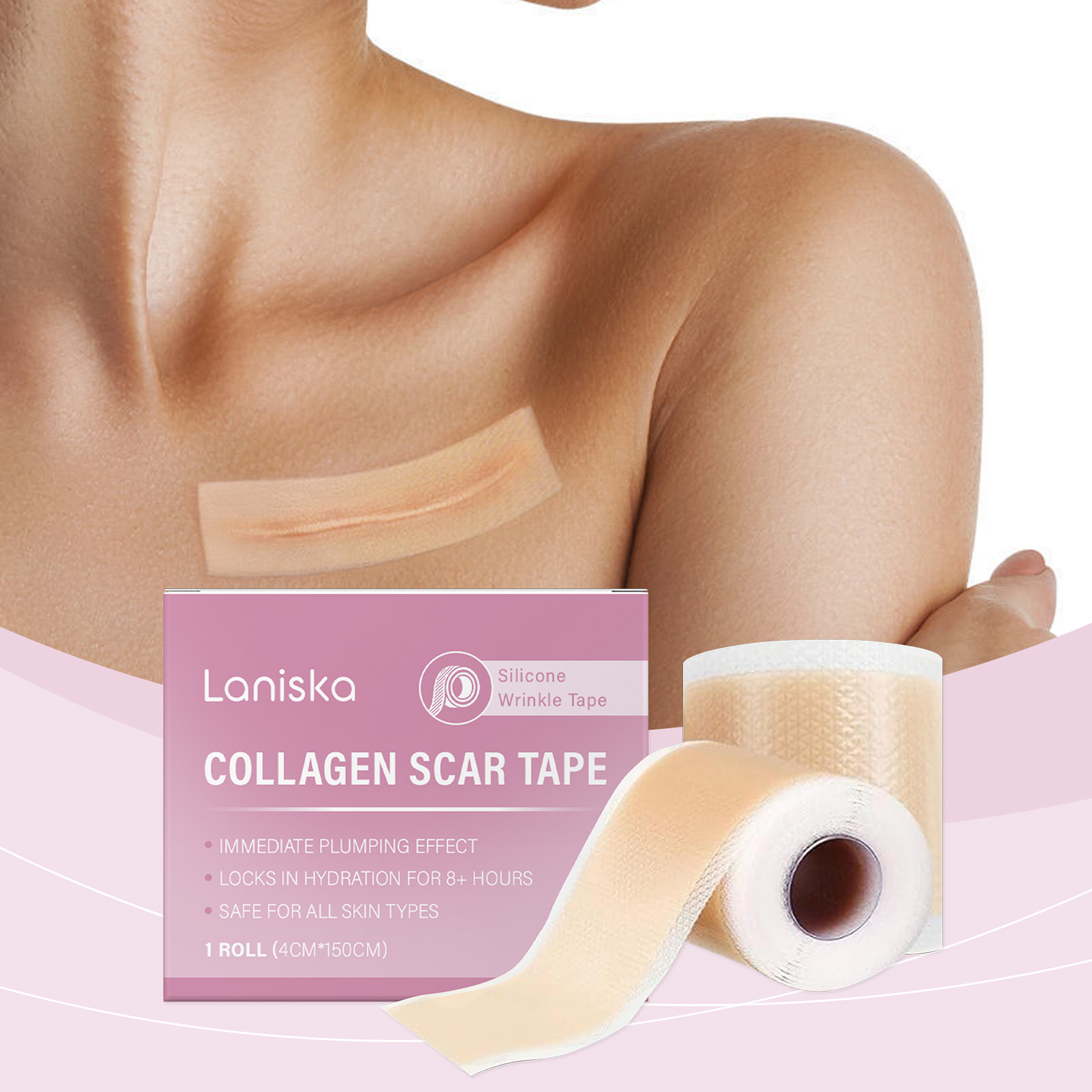 Facial Gel Patch Reduce Fine Lines Transparent Invisible Design Cover Blemishes Portable Easy Use Patch