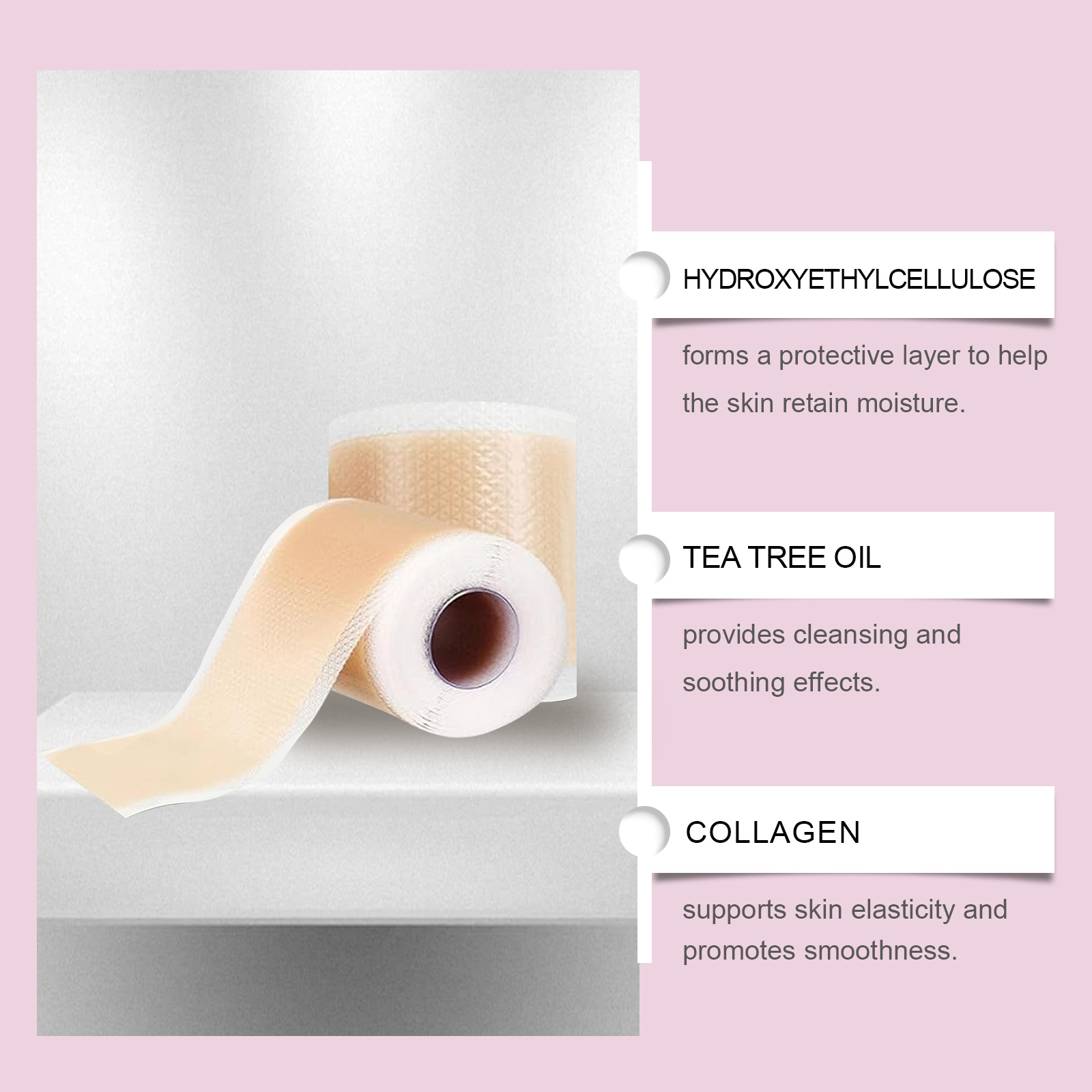 Facial Gel Patch Reduce Fine Lines Transparent Invisible Design Cover Blemishes Portable Easy Use Patch