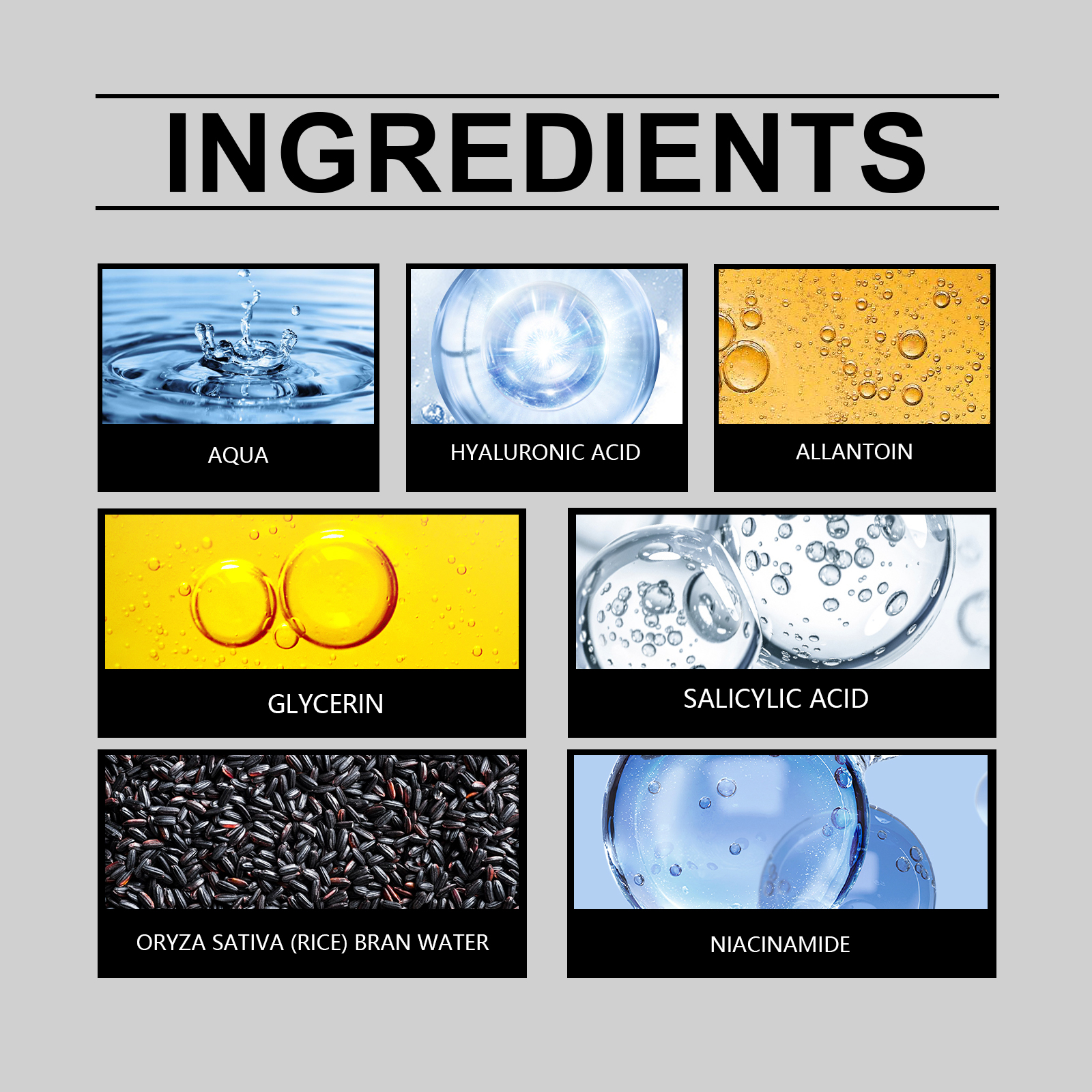 Black Rice Brightening Exfoliating Liquid Facial Cleansing Ampoule Softening Skin Facial Essence
