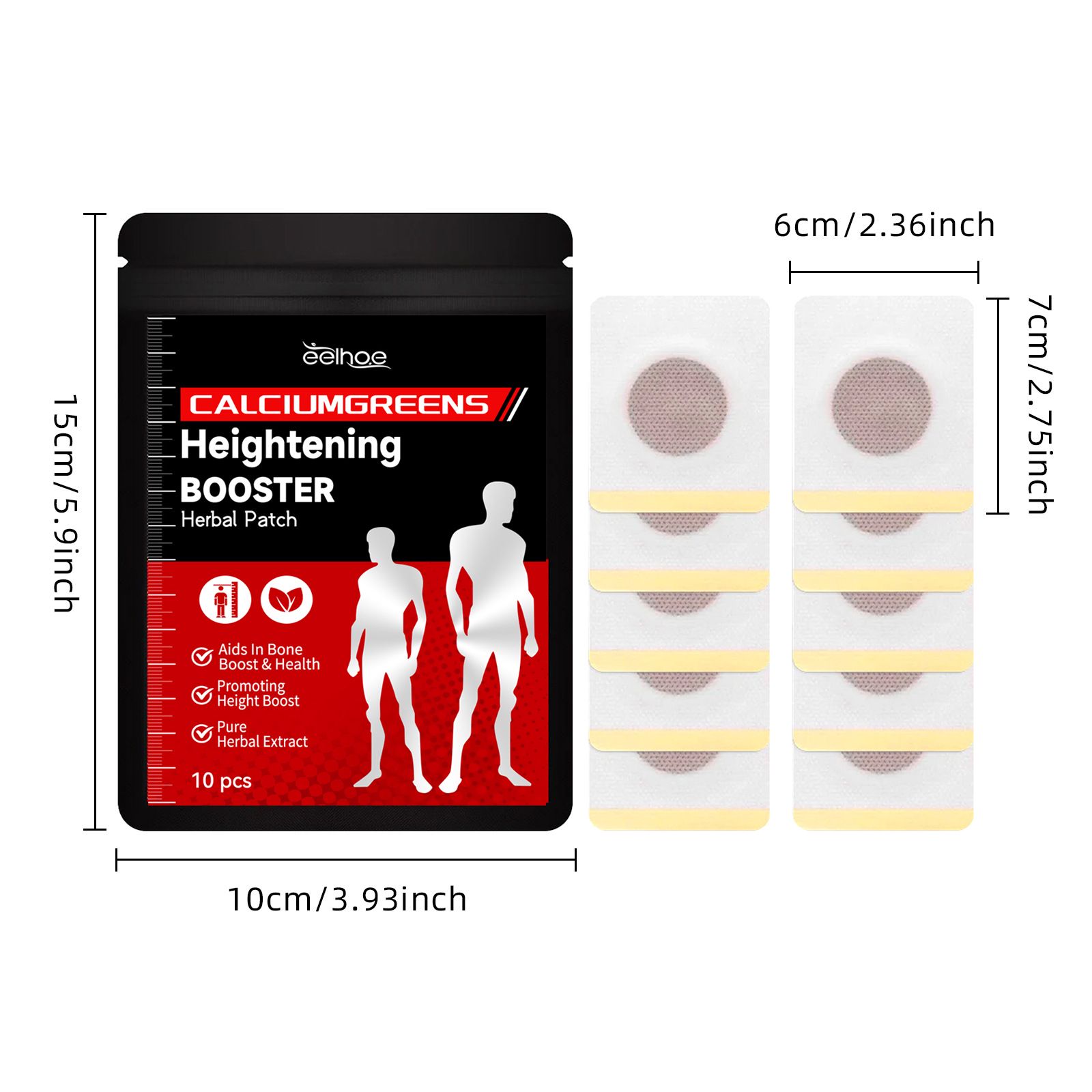 Herbal Growth Patch For Teens And Children Foot Sole Care Overnight Support
