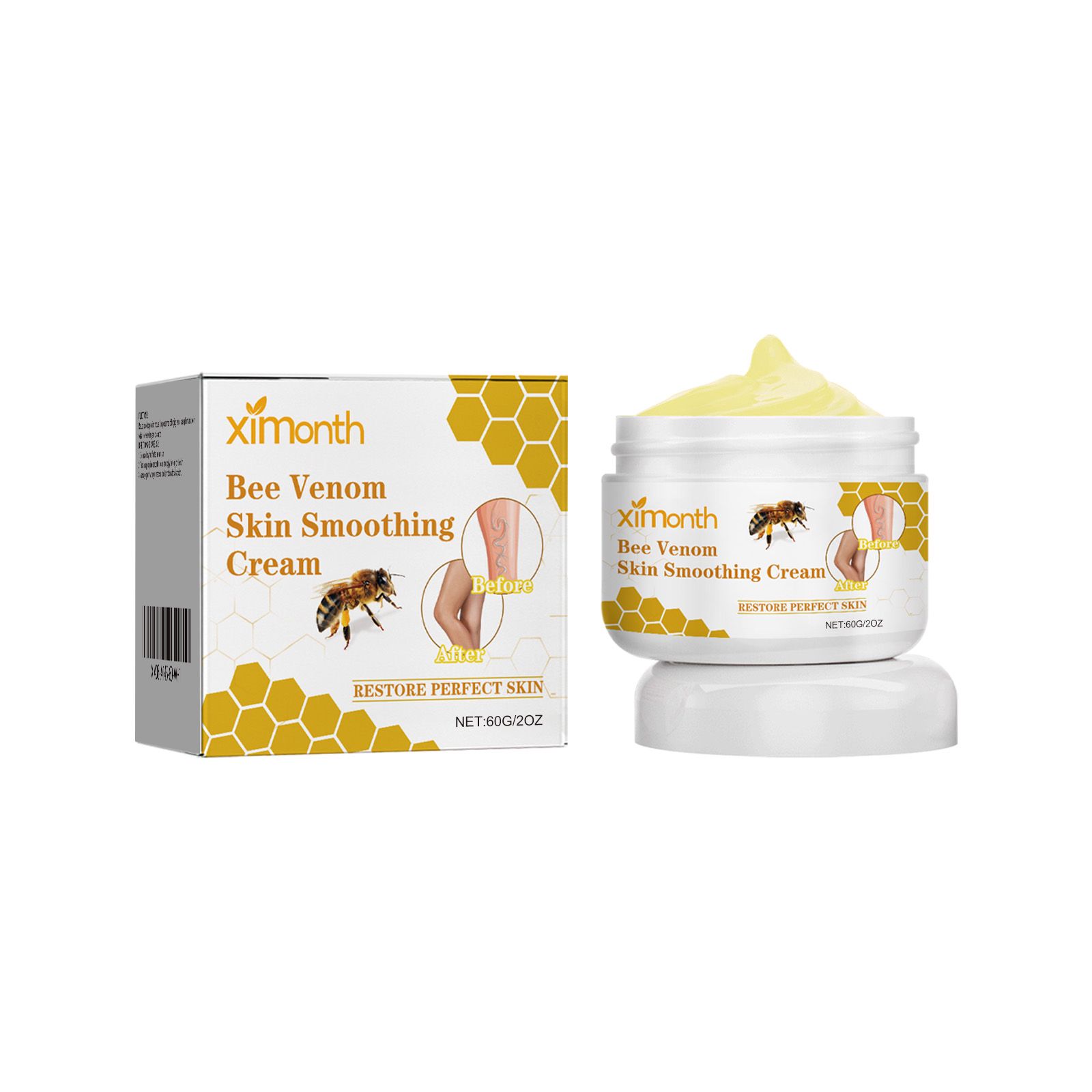 Bee Venom Leg Care Cream Soothing Moisturizing For Leg Discomfort And Daily Skin Care 60g