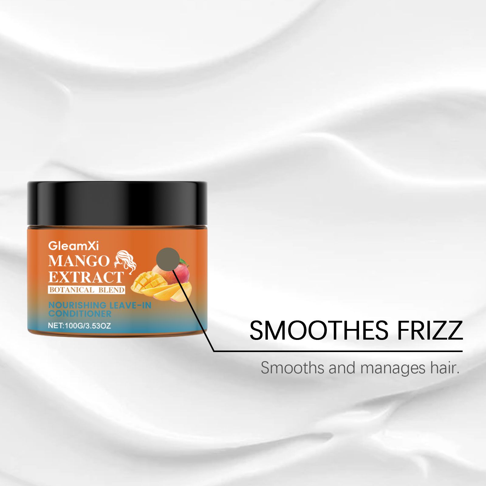 Mango Leave In Conditioner Nourishing Smoothing Hydrating For Daily Hair Care