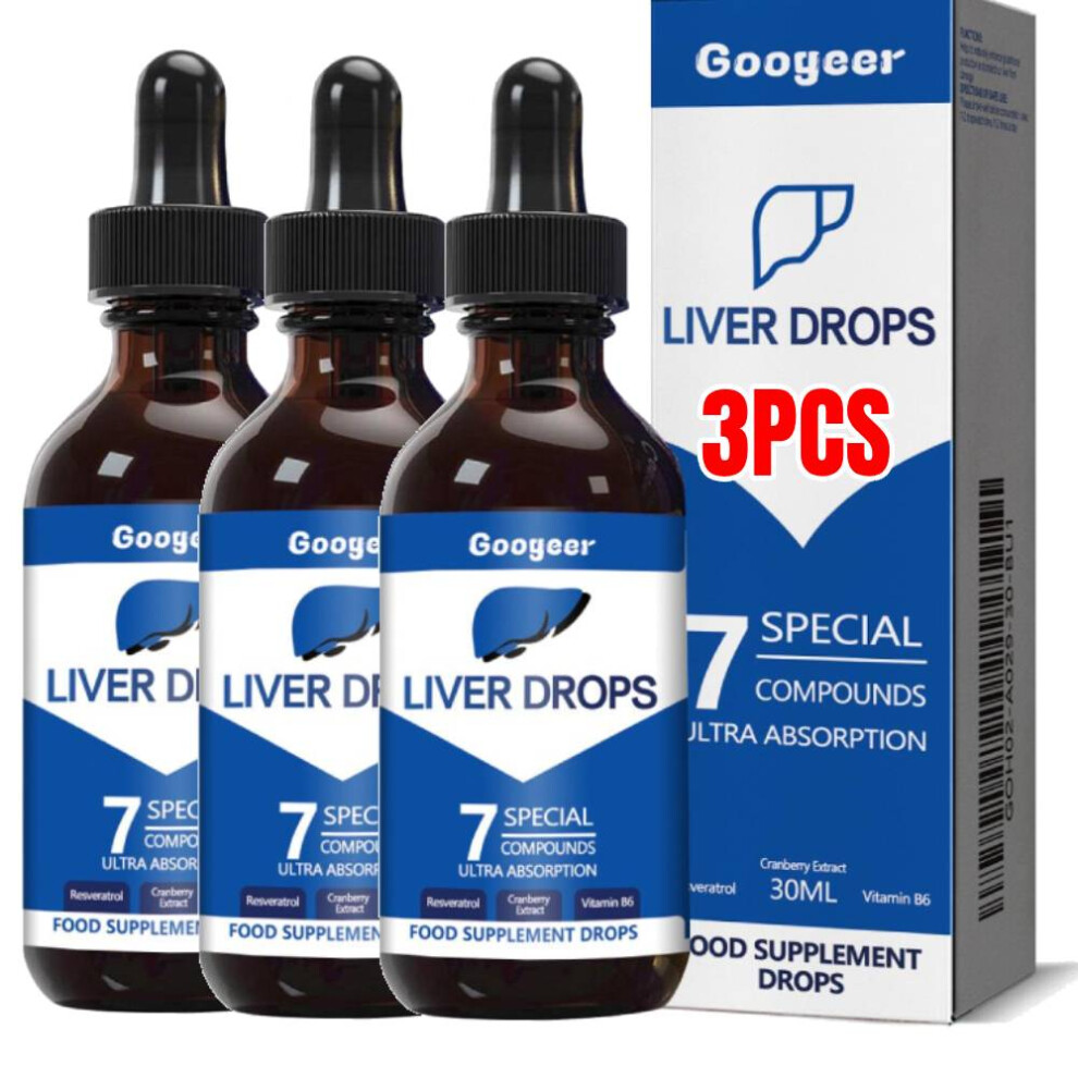 3X Liver Drops 7Special Compounds Ultra Absorption Body Treatmentjc Support Liver Cleanse Detox