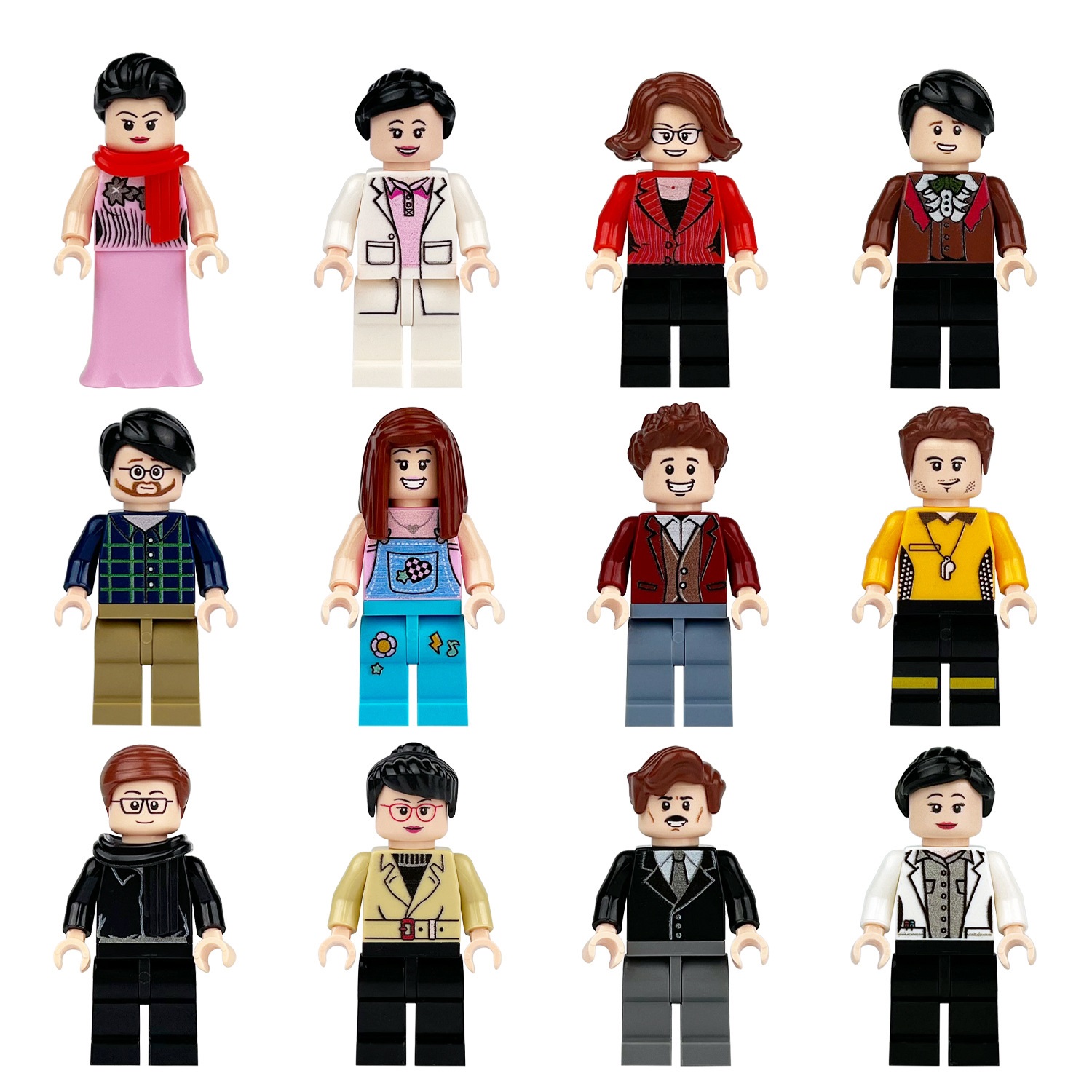 (Style2) Different Professions Building Block Toys Role Playing of Different Characters Figures Educational Toy for Boys Girls Gifts