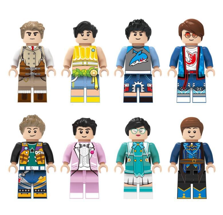 (Style2) Different Professions Building Block Toys Role Playing of Different Characters Figures Educational Toy for Boys Girls Gifts