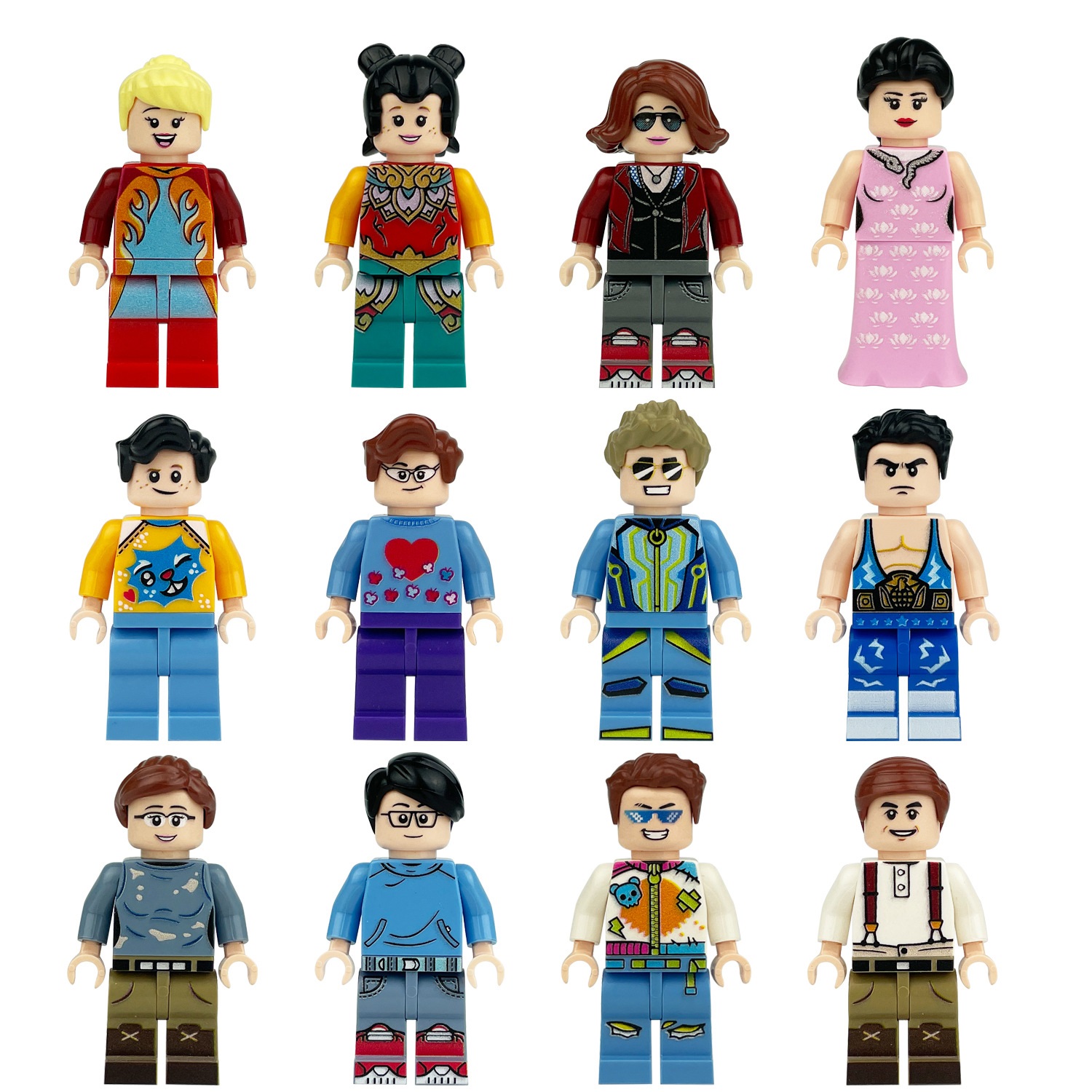 (Style2) Different Professions Building Block Toys Role Playing of Different Characters Figures Educational Toy for Boys Girls Gifts
