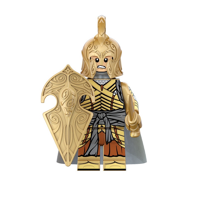 (Soldier G) The Lord of the Rings Elf Warrior Mini Figures Toy Set Military Building Blocks with Weapons Role Play for Imaginative War Games for Kids 