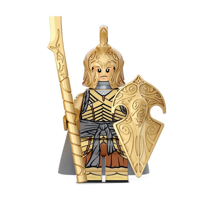 (Soldier G) The Lord of the Rings Elf Warrior Mini Figures Toy Set Military Building Blocks with Weapons Role Play for Imaginative War Games for Kids 