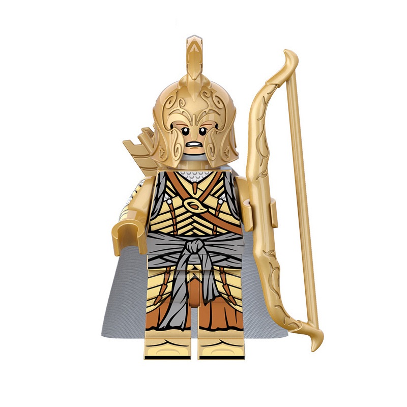 (Soldier G) The Lord of the Rings Elf Warrior Mini Figures Toy Set Military Building Blocks with Weapons Role Play for Imaginative War Games for Kids 