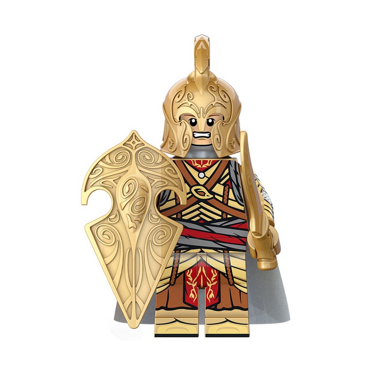 (Soldier G) The Lord of the Rings Elf Warrior Mini Figures Toy Set Military Building Blocks with Weapons Role Play for Imaginative War Games for Kids 