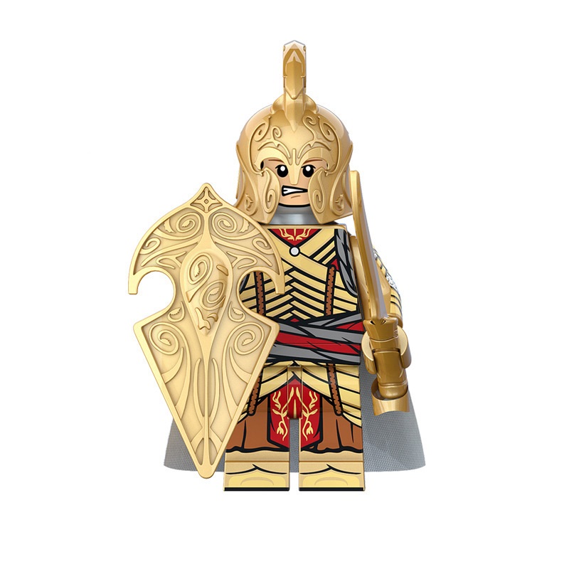 (Soldier G) The Lord of the Rings Elf Warrior Mini Figures Toy Set Military Building Blocks with Weapons Role Play for Imaginative War Games for Kids 