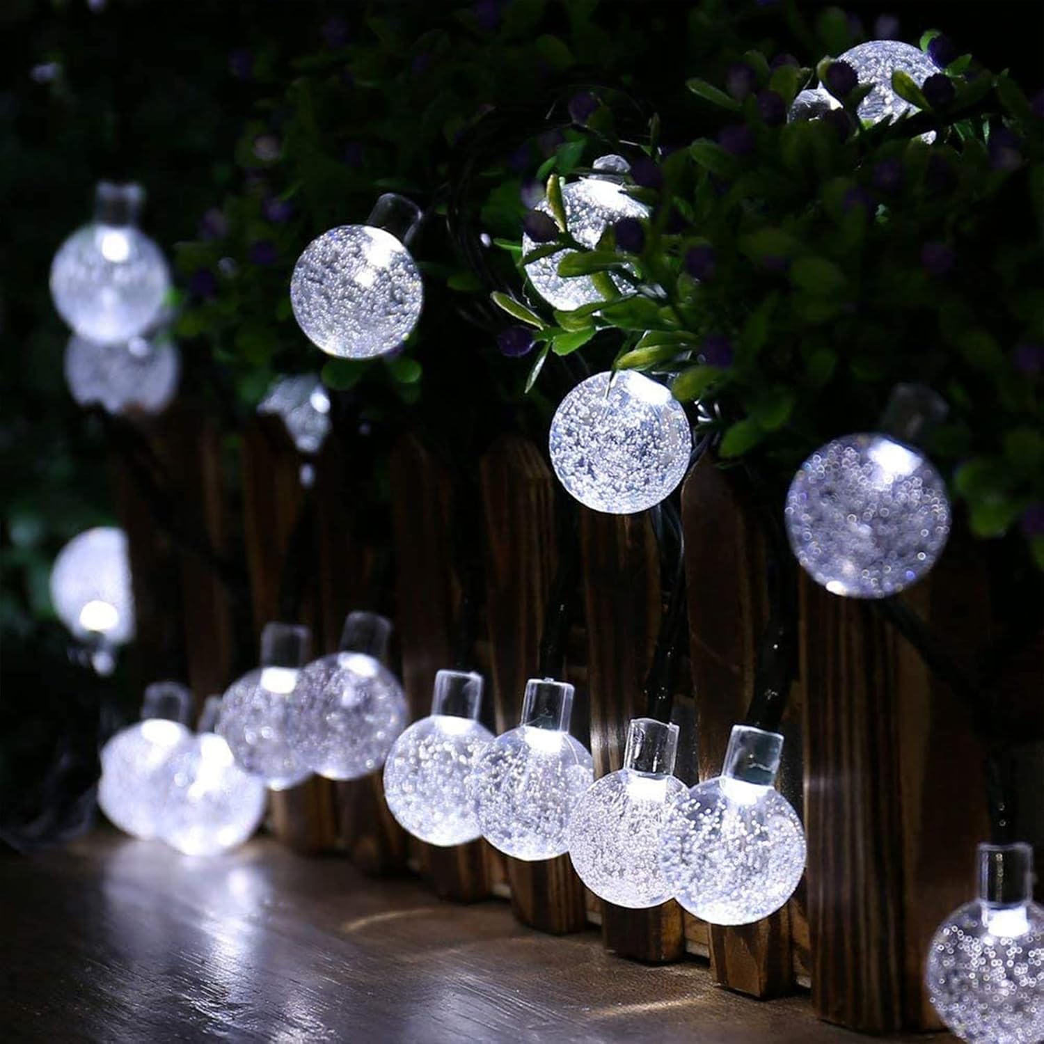 (Multi-coloured) Solar Fairy Lights Outdoor Waterproof 50LED Solar Garden Lights 8 Mode 7M 23Ft Outdoor String Lights for Garden Patio Yard Home Christmas Parties Wedding