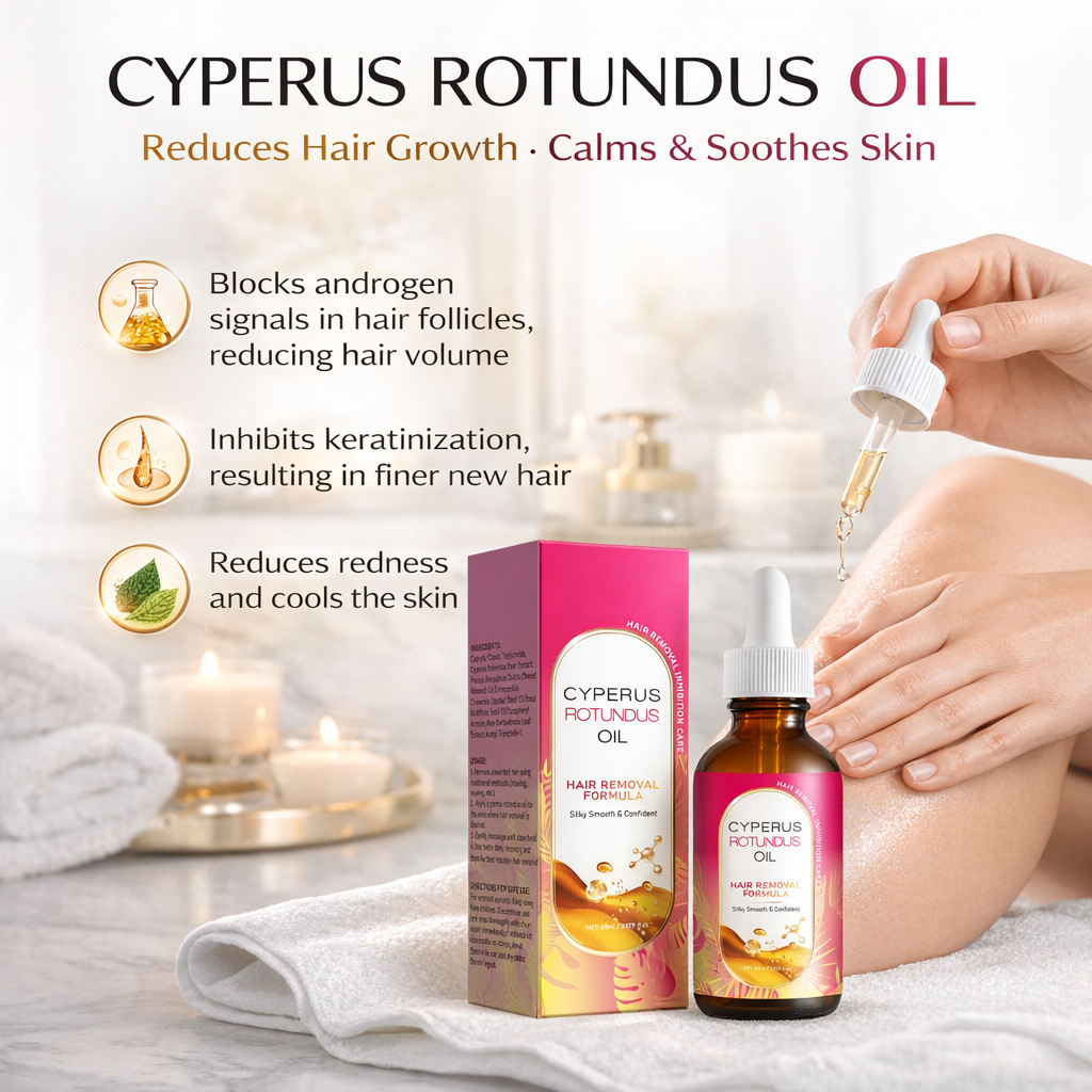 Cyperus Rotundus Oil 60ml Natural Essential Oil for Skin Massage and Body Care Home Use