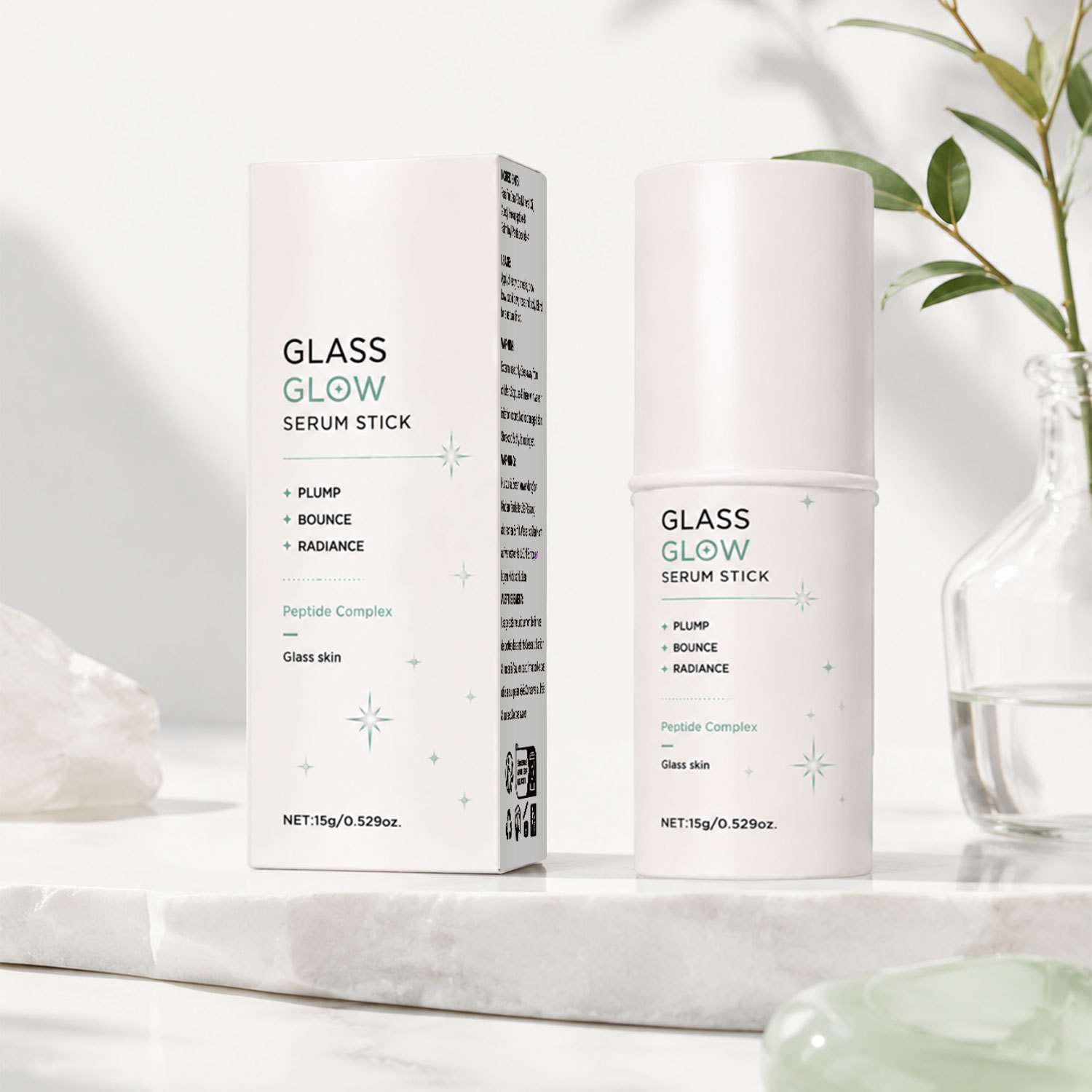 Glass Skin Smoothing Essence Stick For Hydrating Brightening And Pore Refining Treatment 15g
