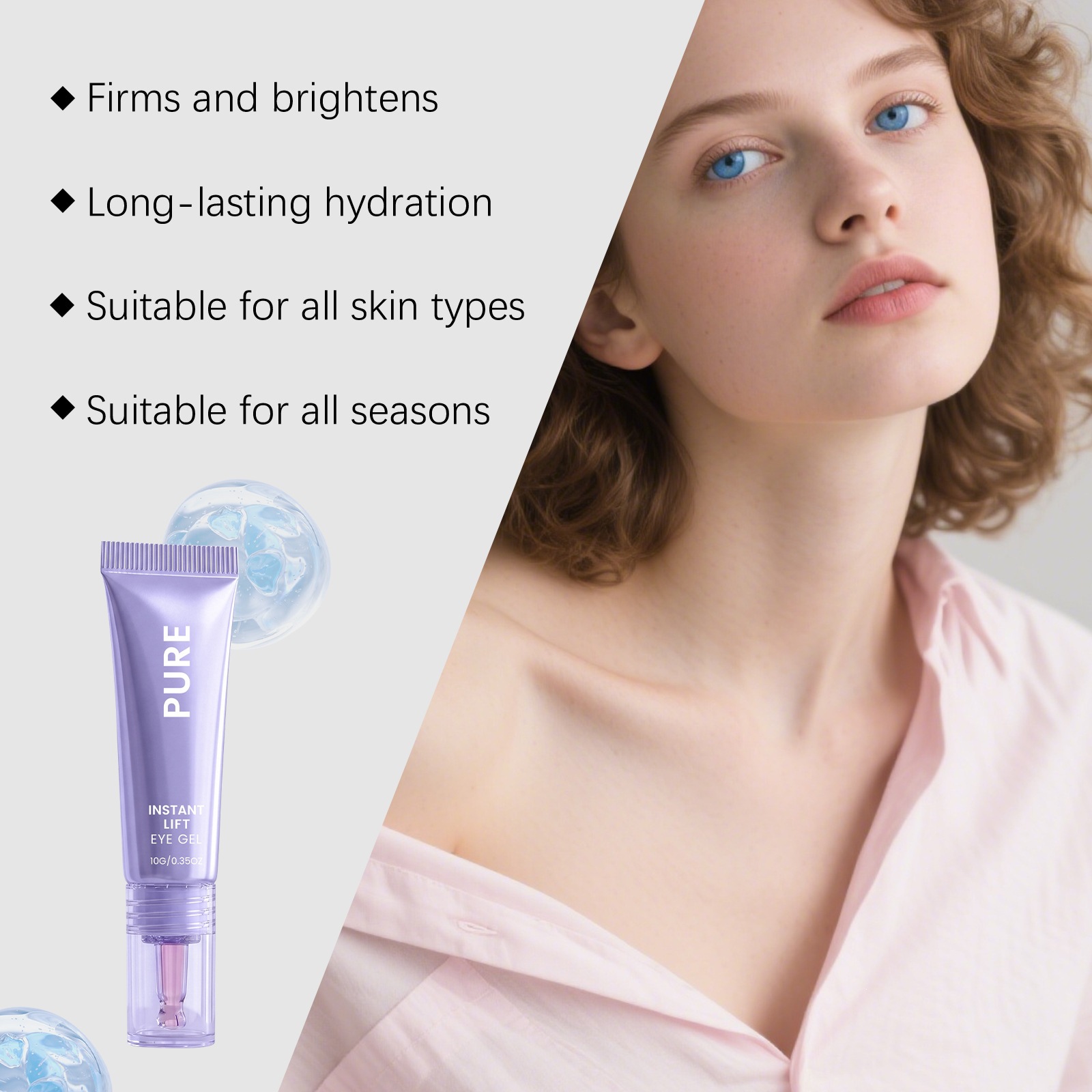 Collagen Smoothing Eye Cream For Gentle Hydration Brightening And Eye Area Nourishment