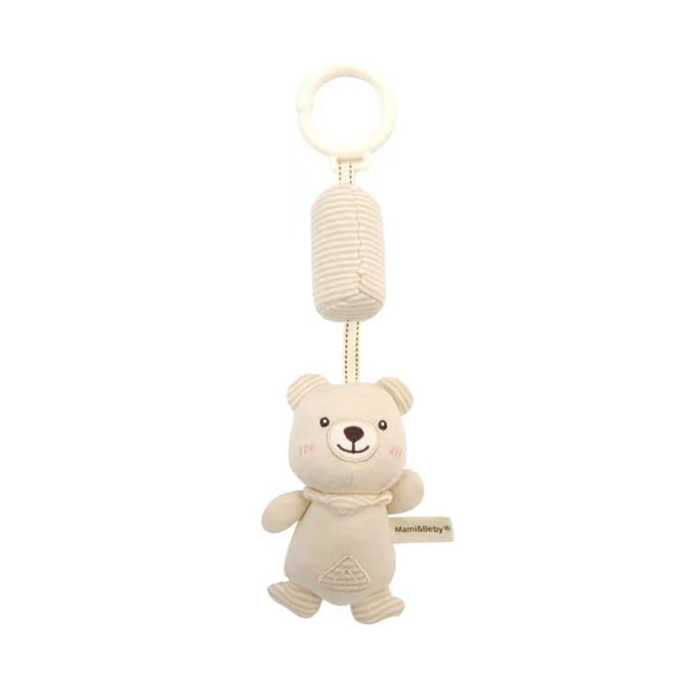 (Fawn) Baby Hanging Rattle Toys High Contrast Baby Toys for Newborn Plush Sensory Learning Toy Car Seat Stroller Hanging Toy for Babies