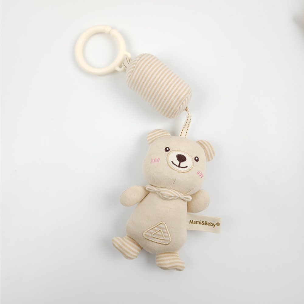 (Fawn) Baby Hanging Rattle Toys High Contrast Baby Toys for Newborn Plush Sensory Learning Toy Car Seat Stroller Hanging Toy for Babies