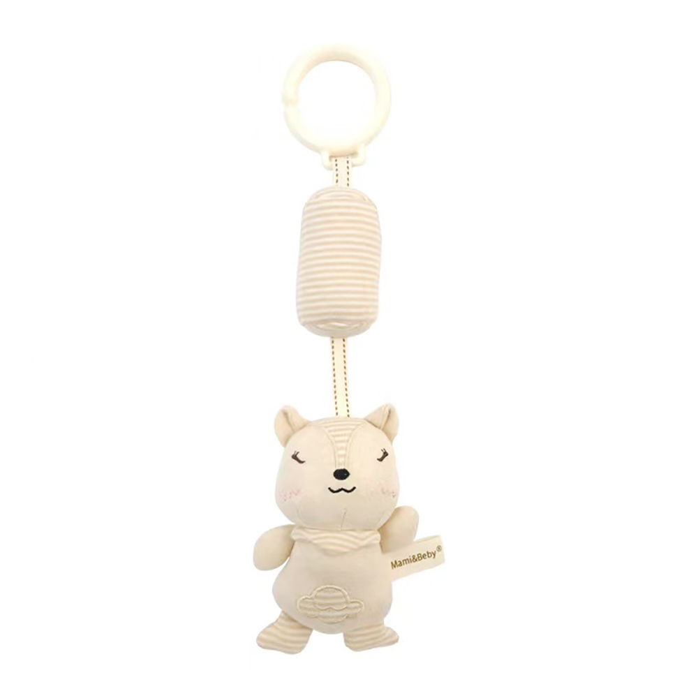 (Fawn) Baby Hanging Rattle Toys High Contrast Baby Toys for Newborn Plush Sensory Learning Toy Car Seat Stroller Hanging Toy for Babies
