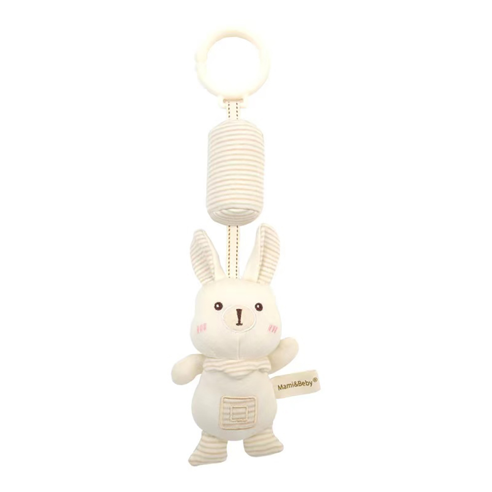 (Fawn) Baby Hanging Rattle Toys High Contrast Baby Toys for Newborn Plush Sensory Learning Toy Car Seat Stroller Hanging Toy for Babies
