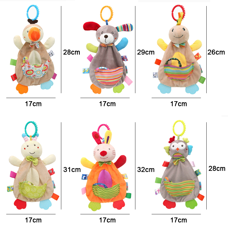 (rabbit 568) New Baby Rattles Mobile Soft Baby Toys For 0-12 Month Towel Bed Bell Cute Animal Christmas Crib Newborn Stroller Montessori Toy