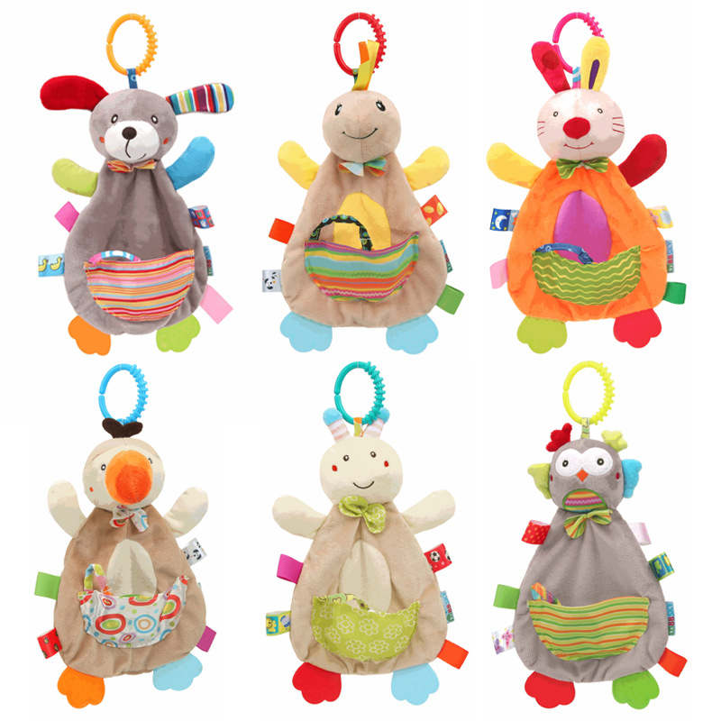 (rabbit 568) New Baby Rattles Mobile Soft Baby Toys For 0-12 Month Towel Bed Bell Cute Animal Christmas Crib Newborn Stroller Montessori Toy