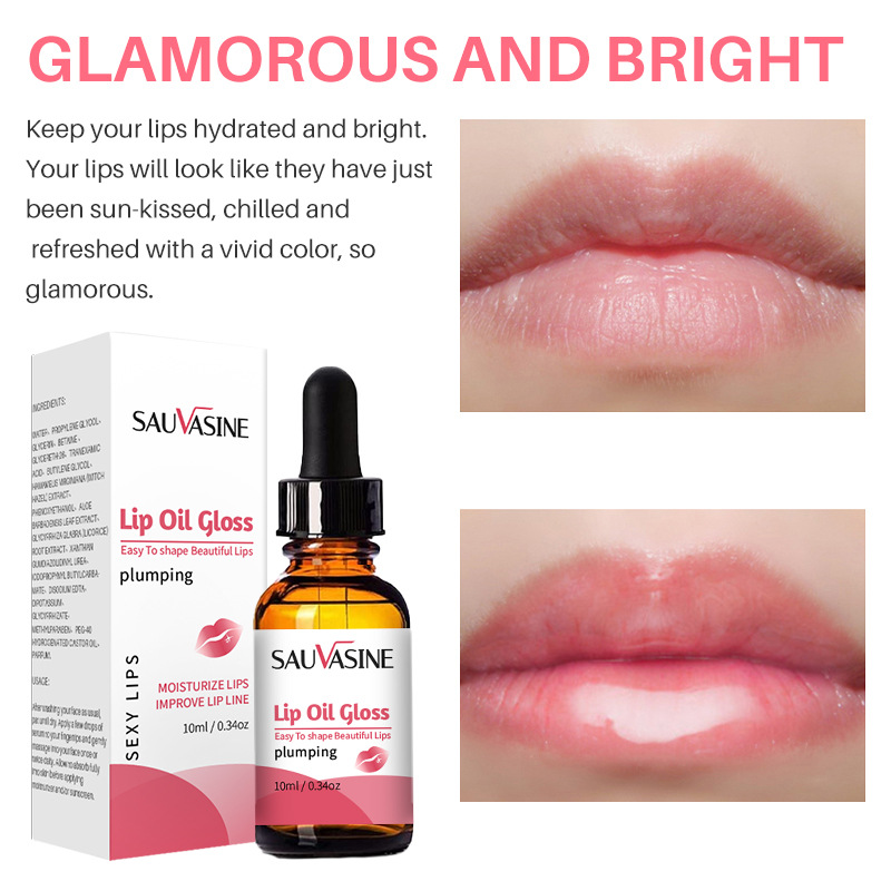 Lip Oil Moisturizing Nourishing Lip Care Treatment For Dry Chapped Lips Daily Hydrating Gloss 10ml