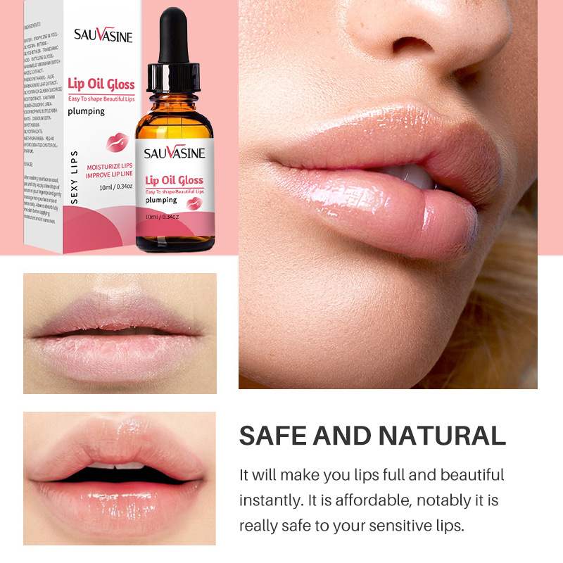 Lip Oil Moisturizing Nourishing Lip Care Treatment For Dry Chapped Lips Daily Hydrating Gloss 10ml