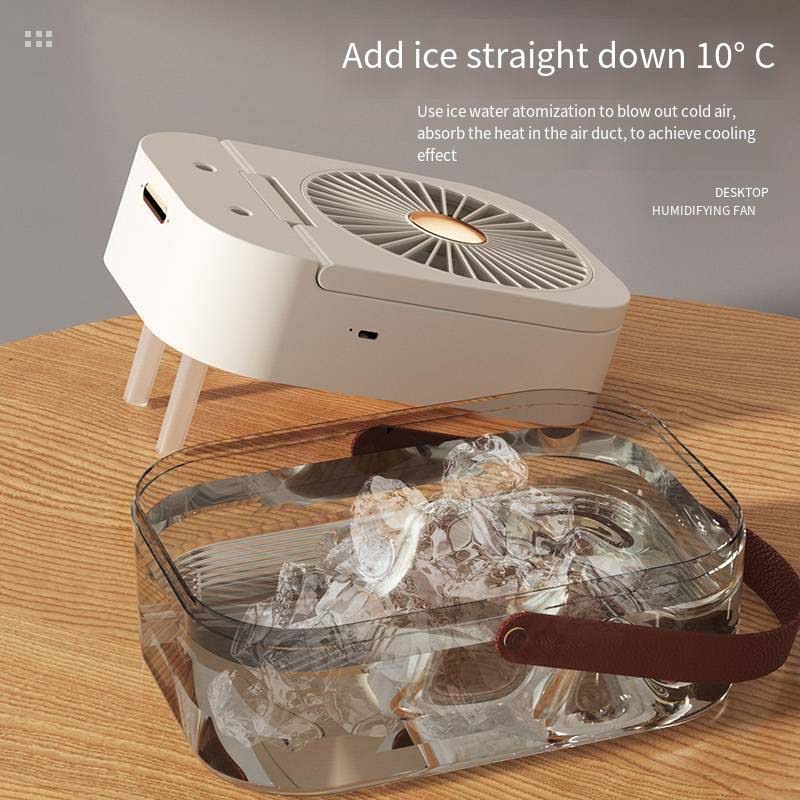 Humidifier Spray Small Fan Small Portable Home Quiet Bedroom Desktop For Pregnant Women And Infants Air Humidification Cooling