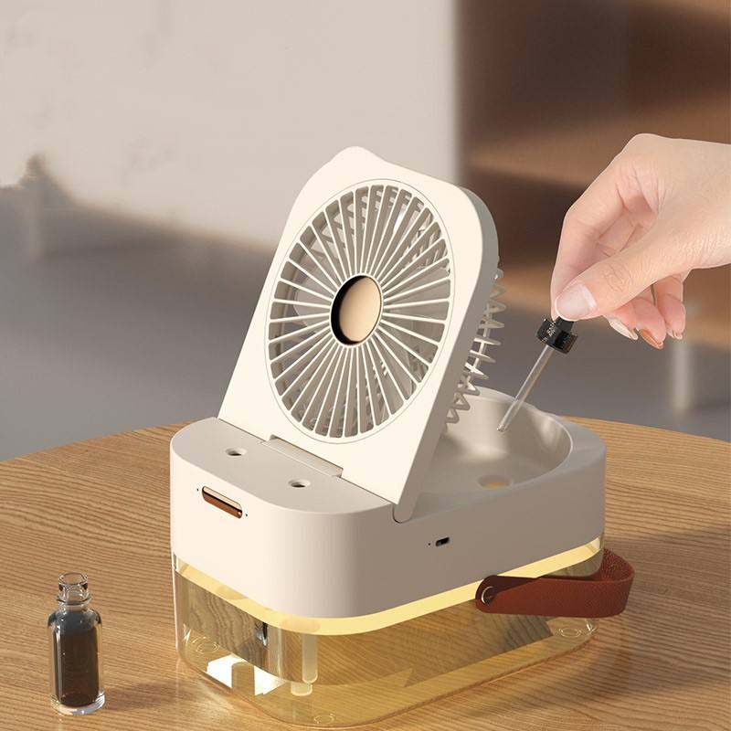 Humidifier Spray Small Fan Small Portable Home Quiet Bedroom Desktop For Pregnant Women And Infants Air Humidification Cooling