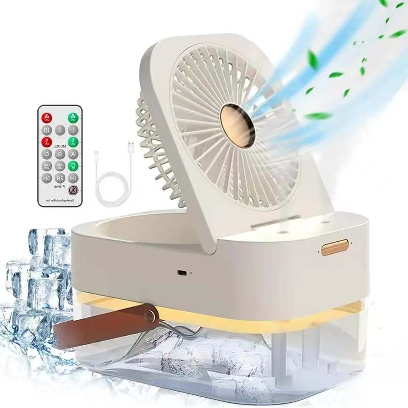 Humidifier Spray Small Fan Small Portable Home Quiet Bedroom Desktop For Pregnant Women And Infants Air Humidification Cooling
