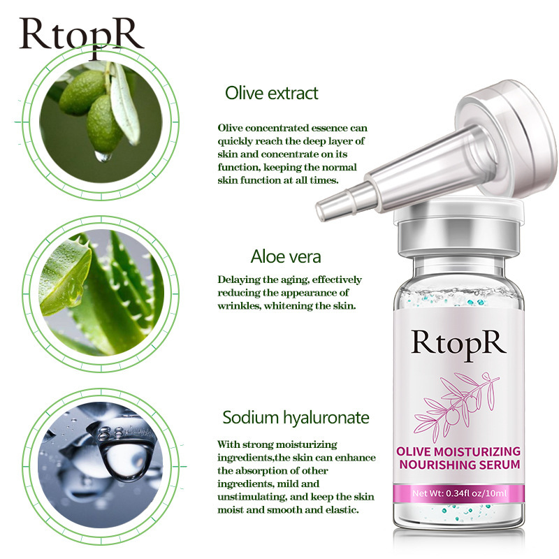 Olive Pore Tightening Essence For Skin Firming Moisturizing And Daily Face Pore Minimizing Treatment 10ml