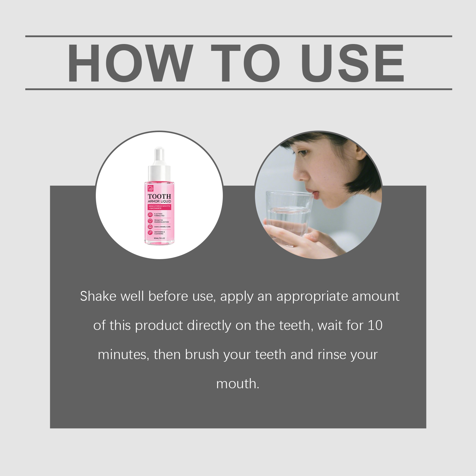 Teeth Brightening Care Liquid Daily Mild Care Brighten Clean Stain Comfort Maintain Fresh Gum Protection Oral Surface Gentle Daily Oral Care