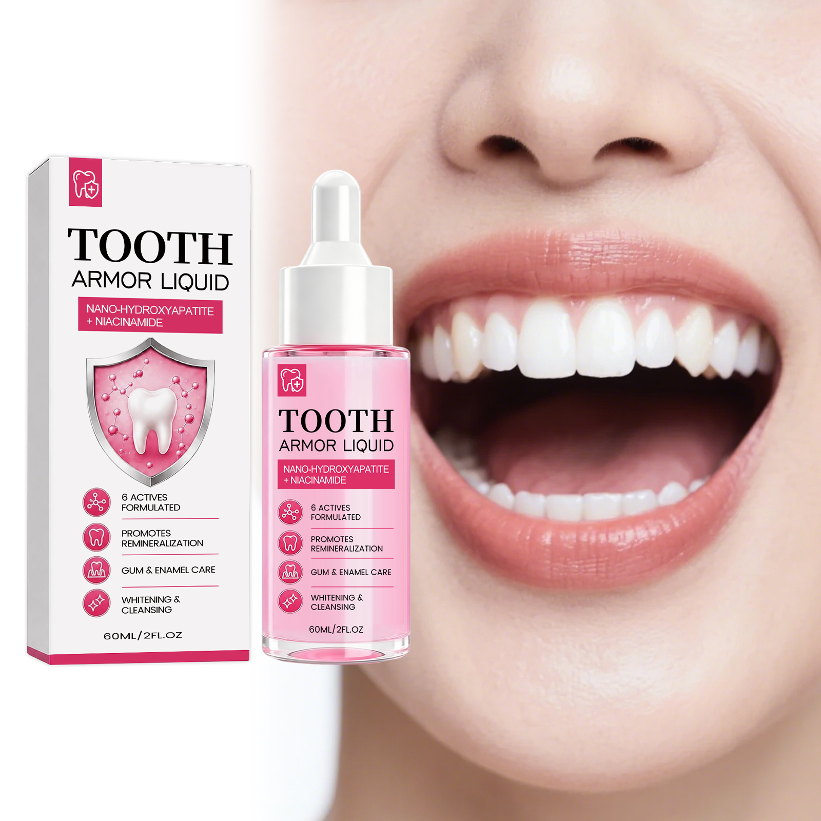 Teeth Brightening Care Liquid Daily Mild Care Brighten Clean Stain Comfort Maintain Fresh Gum Protection Oral Surface Gentle Daily Oral Care