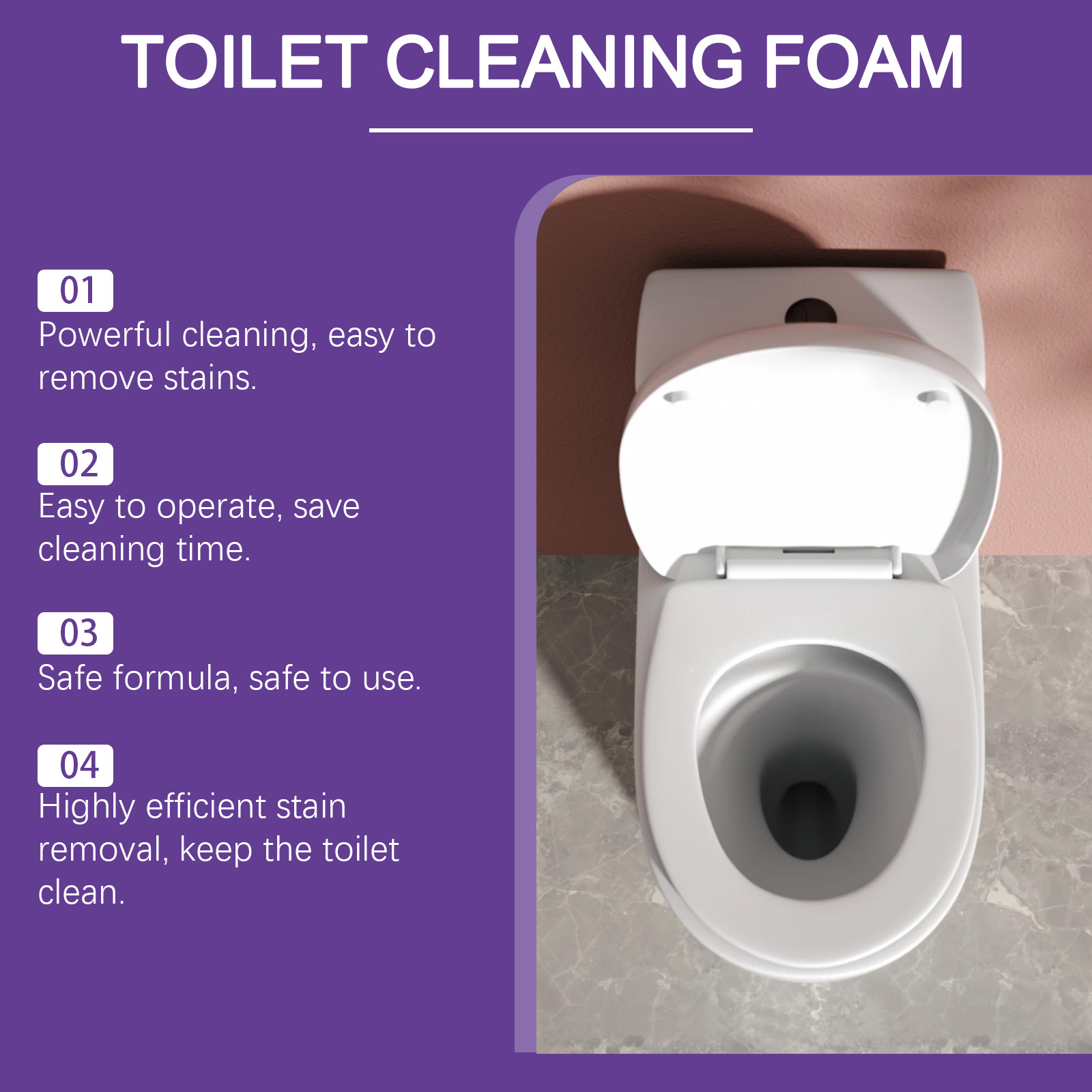 Toilet Cleaning Powder Daily Mild Clean Fragrant Deodorize Remove Scale Dirt For Sanitary Ware
