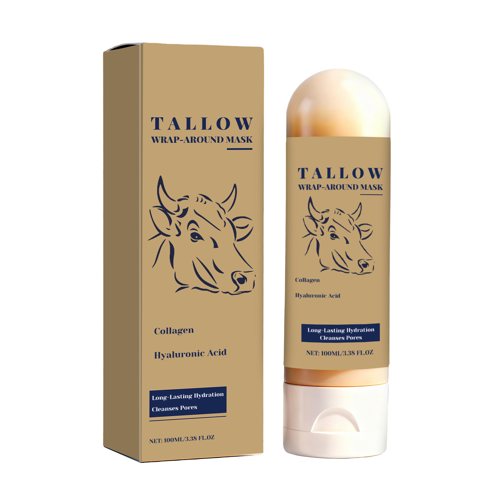 Cow Butter Peel Off Mask Mild Clean Facial Cutin Daily Moisturize Nourish Protect Skin